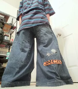 [Setwear JNCO Baggy Jeans Wide Leg Trousers Y2K Men Harajuku]