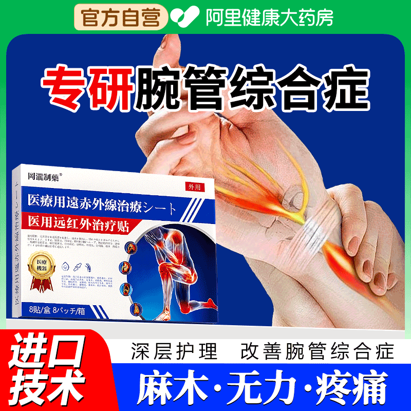 腕管综合症综合征膏药特手麻效药专治手麻的疏通四肢手腕疼痛