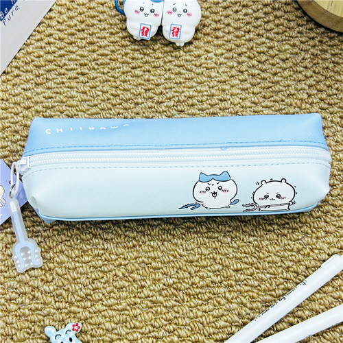 日本吉伊卡哇PU双面双层学生笔袋