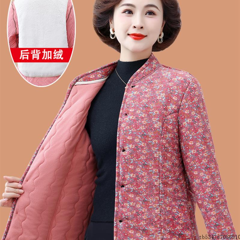 奶奶冬装棉衣内穿妈妈装冬季保暖轻薄小棉袄短款外套老人太太衣服