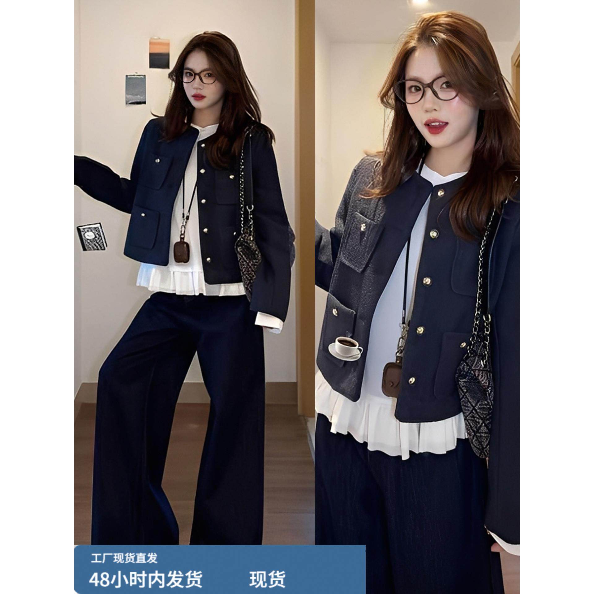 韩系小香风黑色夹克外套女2025早秋季新款独特超好看千金短款上衣,运动/瑜伽/健身/球迷用品,广场舞套装,淘宝优惠券,粉丝福利购,淘宝优惠卷