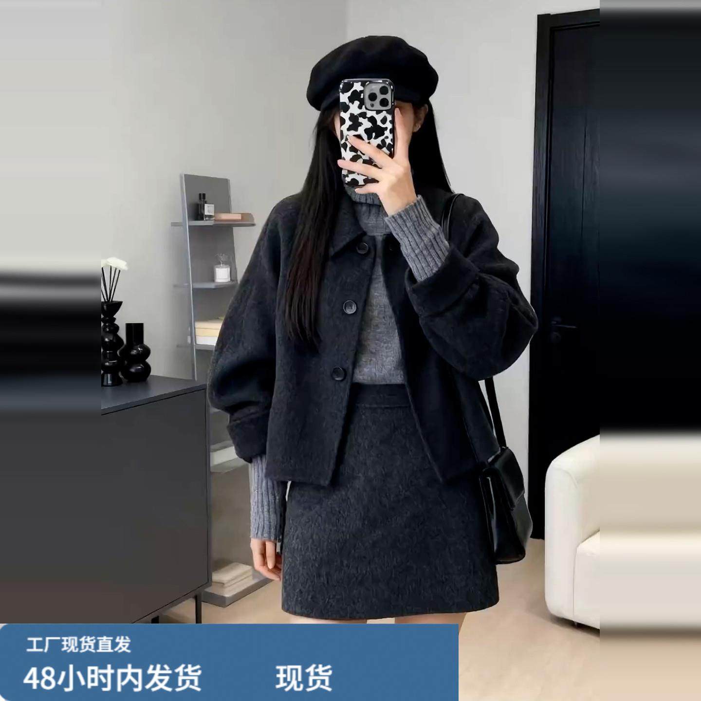 巨好看西装毛呢连衣裙子女装秋冬季2025新款韩系穿搭一整套装短裙,运动/瑜伽/健身/球迷用品,瑜伽短裙,淘宝优惠券,粉丝福利购,淘宝优惠卷