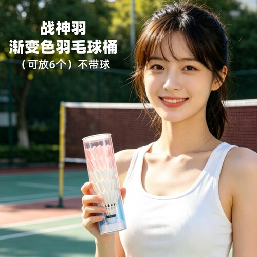 战神羽透明炫彩渐变色羽毛球