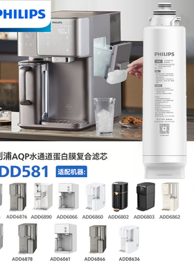 飞利浦净水器净饮机原装滤芯ADD580/581适用6860/66/76/8600/04