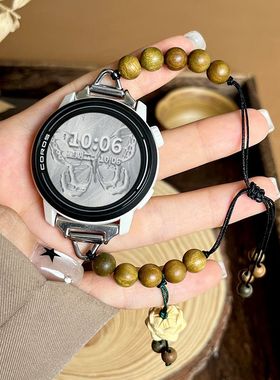 适用高驰corospace3表带PACE2新款绿檀珠串珠APEX2个性2pro腕带