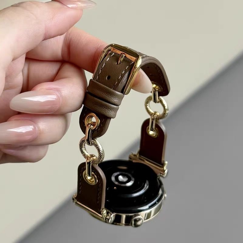 适用华为gt6/gt5手表带真皮gt4百搭watch5金属gt3皮质荣耀gs4表带