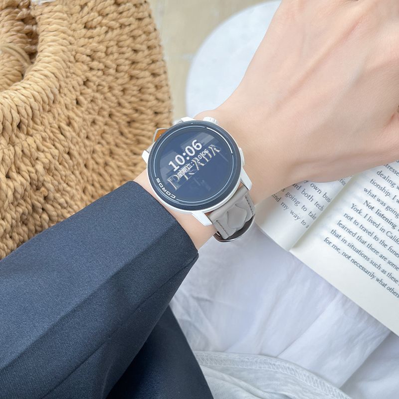 适用高驰corospace3表带PACE2双曲线波浪纹APEX2亲肤皮质2pro腕带