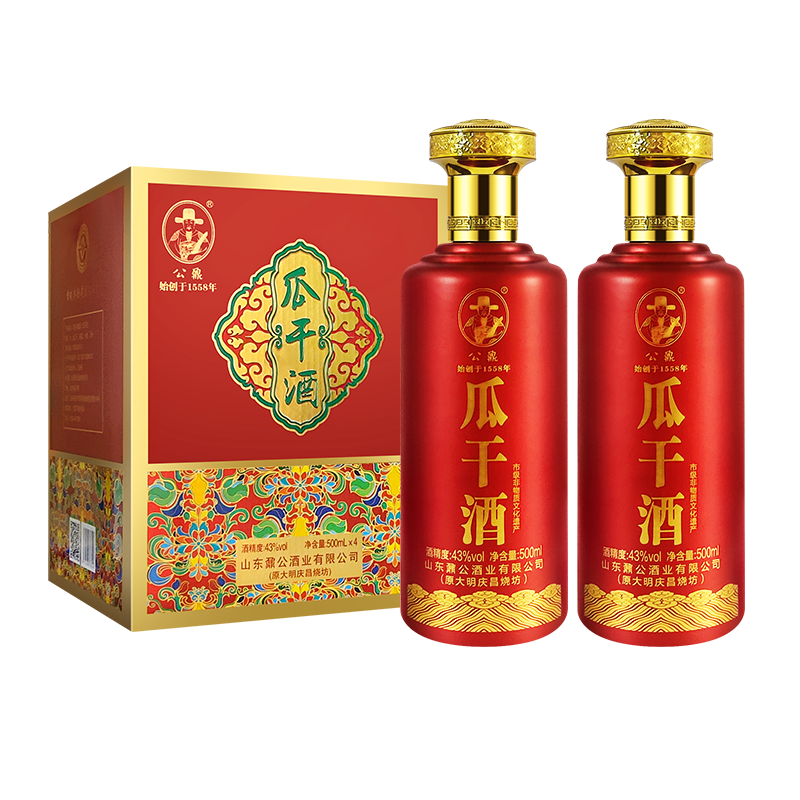 明庆昌酒坊500ml瓜干酒43度