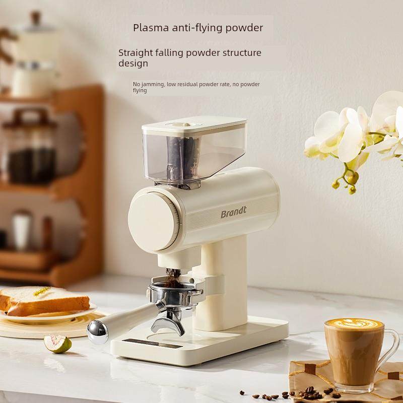 【国家补充15%】柏朗咖啡豆研磨机咖啡定量防飞粉家用电动咖啡研