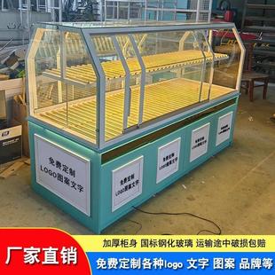 面包展示柜实木中岛柜边柜烘焙货架玻璃蛋糕店模型样品柜商用多层