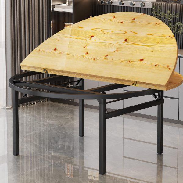 可折叠支架圆桌支撑架加厚腿饭店大圆桌铁艺酒店圆形餐桌底座面腿