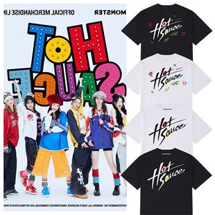 BABYMONSTER 2025回归专辑HOT SAUCE周边同款印花男女外穿短袖T恤