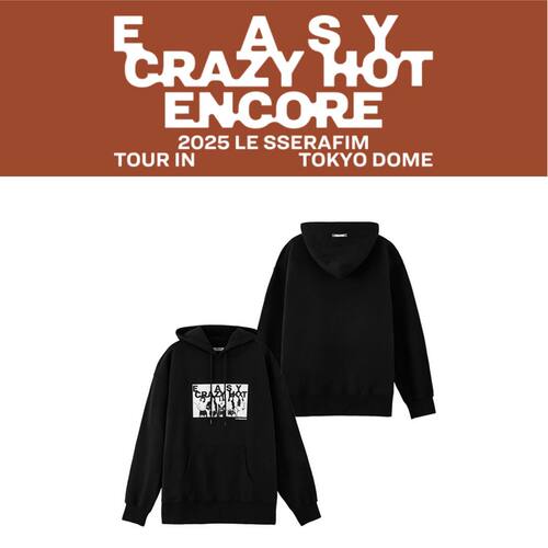 LE SSERAFIM [EASY CRAZY HOT ENCORE]日本快闪同款印花连帽卫衣
