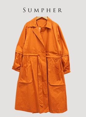 【广州杰哥Jack】Sumpher雾家专柜新款时尚高端气质橙色大衣-A11D
