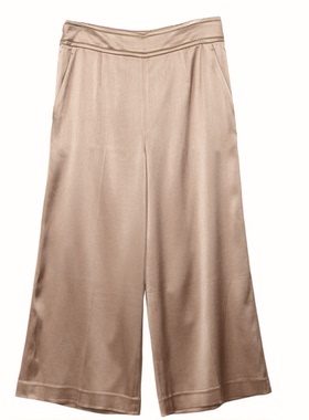 睐家精选品牌女装高端休闲时尚气质百搭女浅咖色裤子睐A1-62802