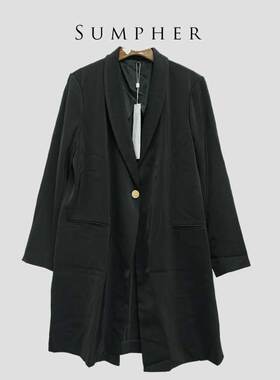 【广州杰哥Jack】Sumpher雾家专柜新款时尚高端气质黑色外套-C87D