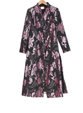 【六礼】A3品牌折扣女装高端洋气百搭气质通勤粉色风衣-22011