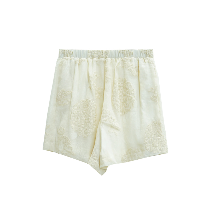 【莹莹高定】新品国风高定款新中式高端大气杏短裤-3061