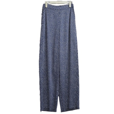【卡利亚里】A2折扣女装高端洋气百搭气质蓝圆点色裤子-K0107