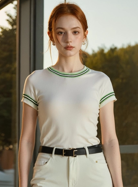 【卡利亚里】A2折扣女装撤柜品牌折扣气质白色上衣-M0195