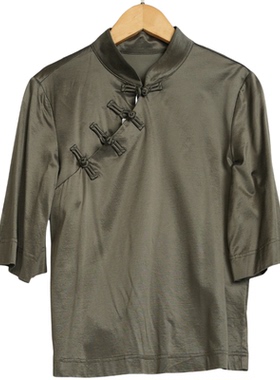 【佗寂】A2装新款高端洋气通勤气质灰色上衣-1E145