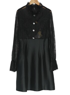 睐家精选品牌女装高端休闲时尚气质百搭女黑色连衣裙睐A1-15588