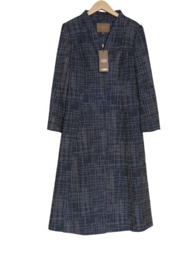 慕天姿精选品牌女装高端时尚气质百搭蓝色风衣慕天姿A3-22159