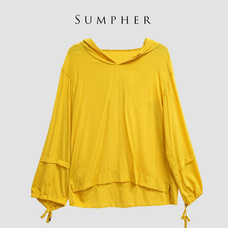 【广州杰哥Jack】Sumpher米家品牌撤柜折扣高端桔黄色上衣-12026