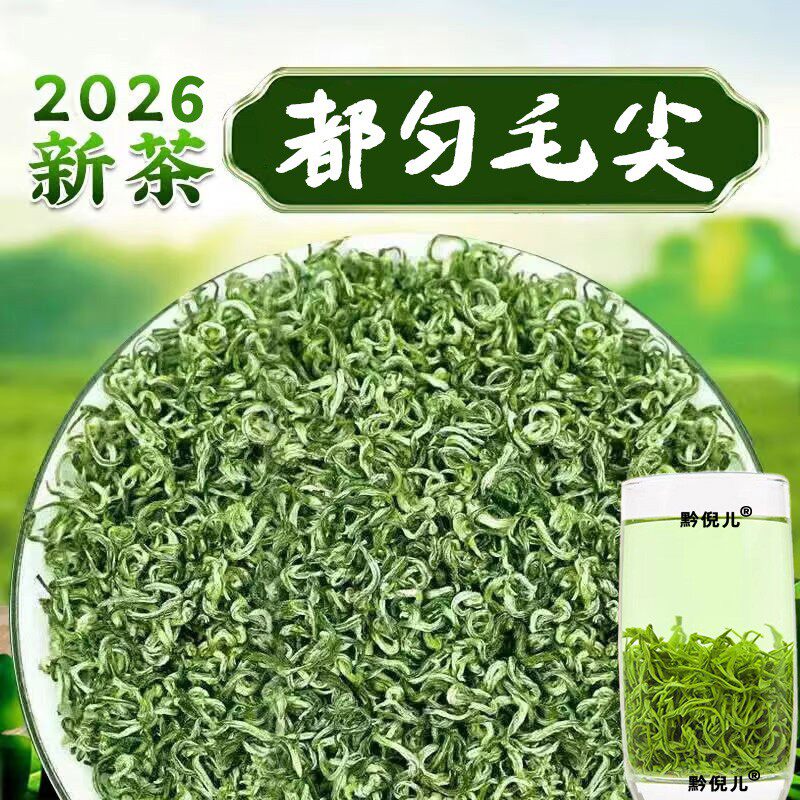 贵州都匀毛尖茶叶2026新茶叶明前嫩芽浓香型春茶正宗高山云雾绿茶