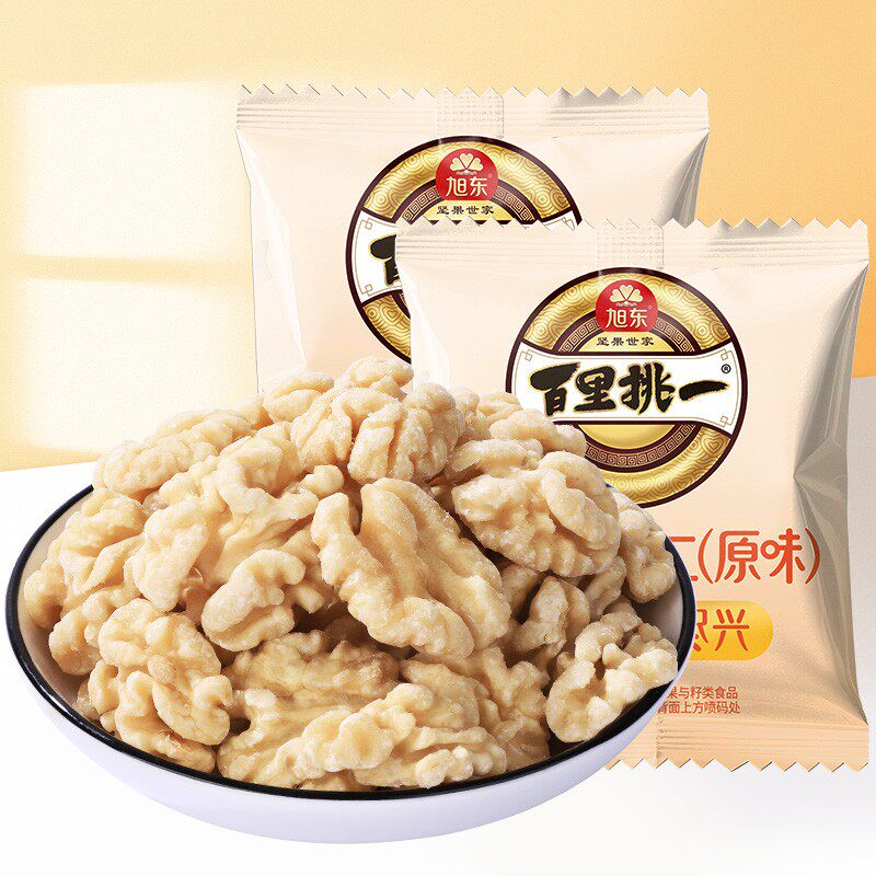 旭东百里挑一原味去皮核桃仁新疆185核桃仁袋装新货坚果休闲零食