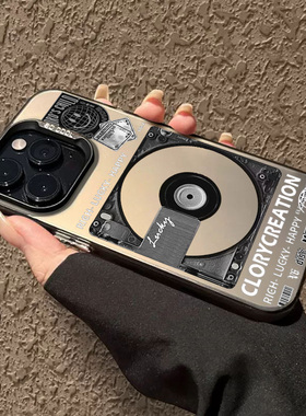 复古cd适用小米17手机壳17promax黑胶15唱片14ultra创意12s红米k90高级感note12turbo男生70至尊版60保护套50