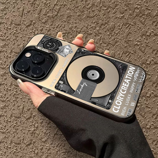 复古cd适用小米17手机壳17promax黑胶15唱片14ultra创意12s红米k90高级感note12turbo男生70至尊版 60保护套50