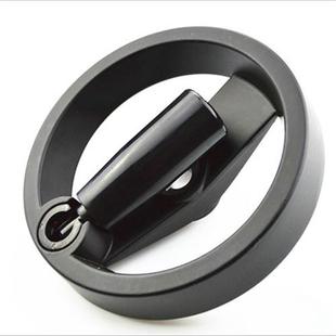 机床手轮可折叠手柄圆形双辐条胶木轮铝合金手轮100 200 125 160