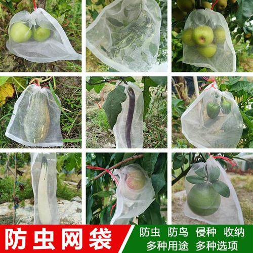 尼龙网袋防鸟虫防苍蝇晒腊肉火腿腊肠干巴板鸭丝瓜无花果葡萄套袋