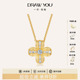 璀璨花瓣项链高级感春夏锁骨链 DrawYou一分佐祐 黄子弘凡同款