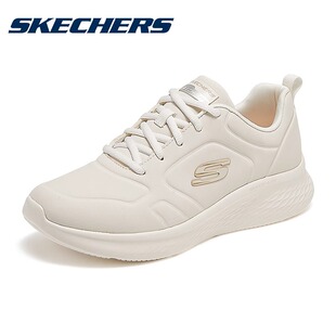 新款 Skechers斯凱奇女鞋 秋季 官方輕便減震皮面防水運動鞋 跑步鞋 女