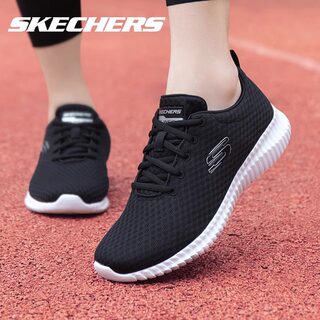 Skechers斯凯奇女鞋夏季新款网面透气跑步鞋妈妈鞋轻便休闲运动鞋