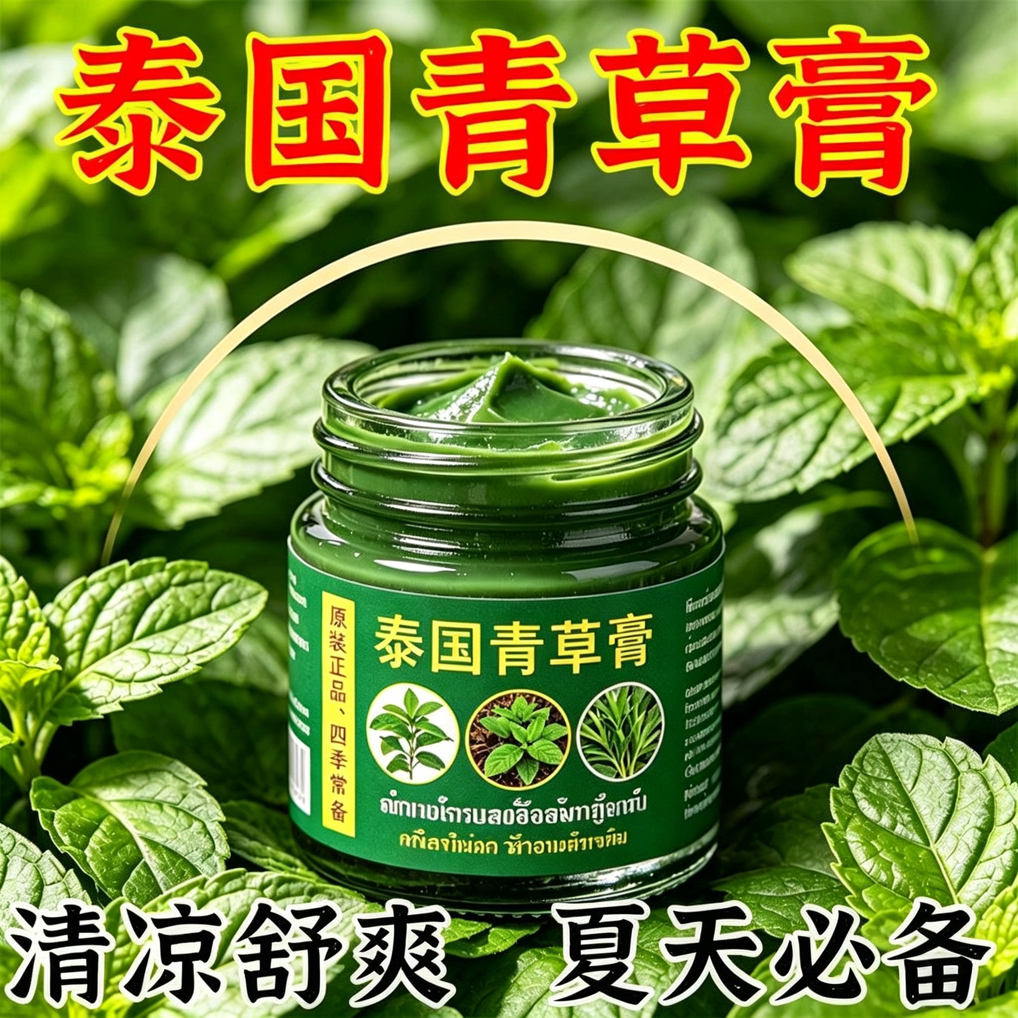 泰国青草药膏叮咬止痒清爽舒适
