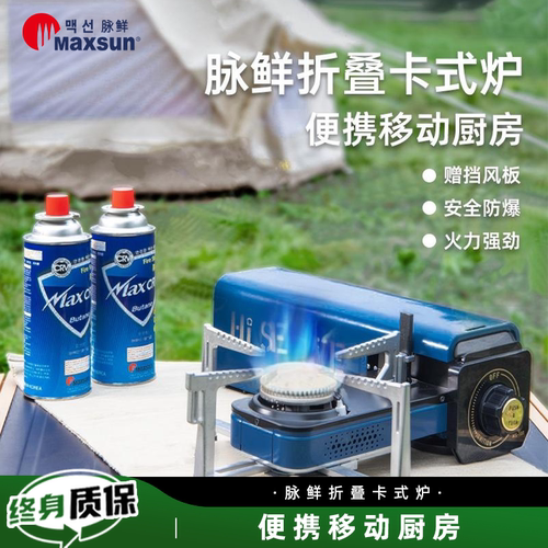 脉鲜户外防风可折叠卡式炉烧烤炉