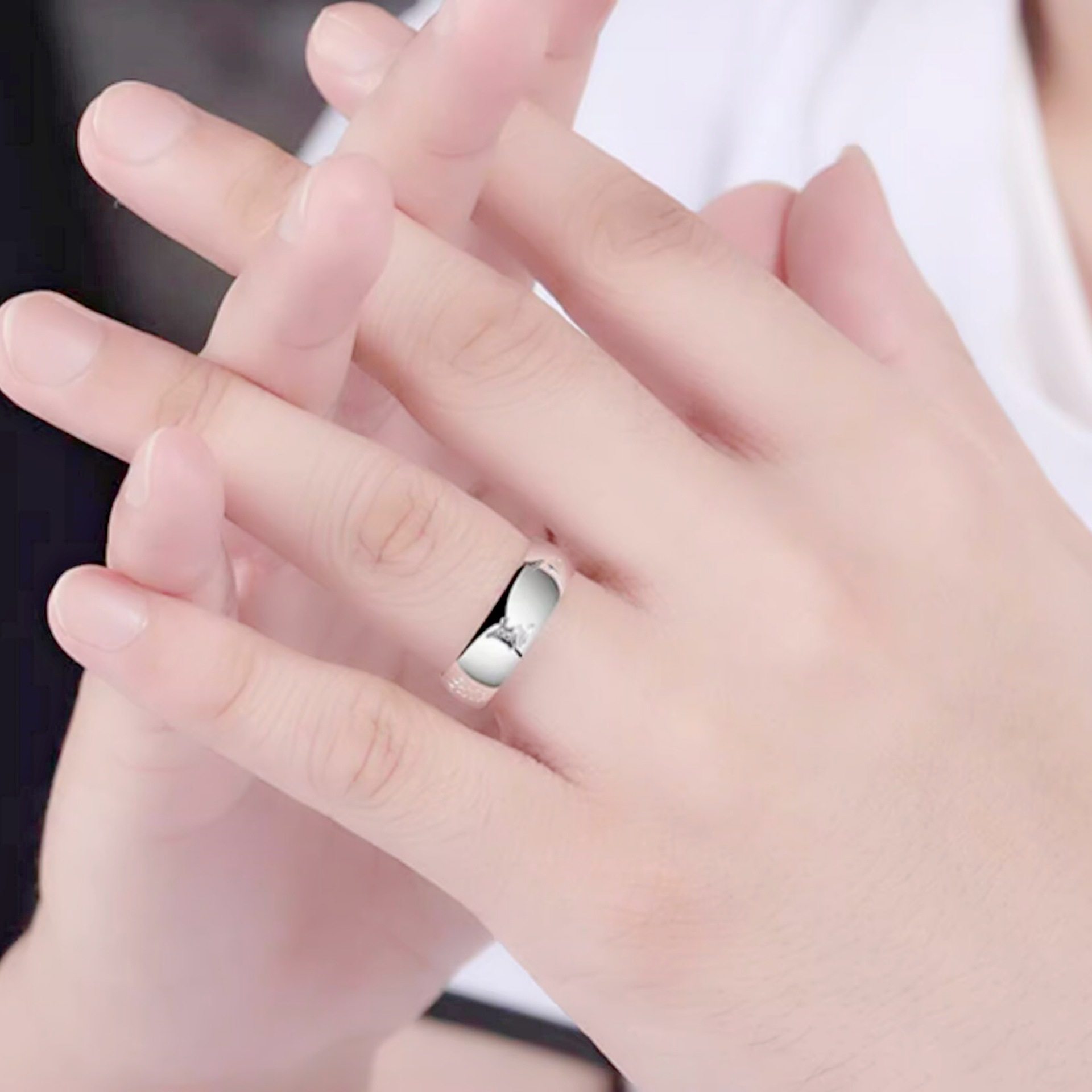 钻石之乡河南商丘潮流民族风精雕心经六字真言戒指环银开口a2617