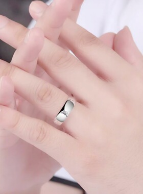 钻石之乡河南商丘潮流民族风精雕心经六字真言戒指环银开口a2617