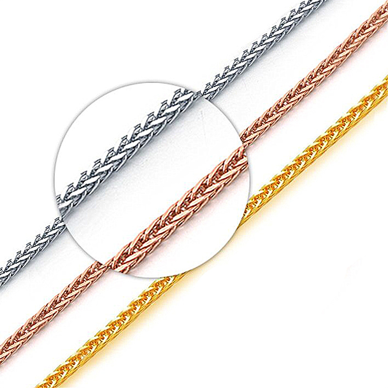 钻石之乡河南柘城河南人工钻石韩版灯笼形项链意大利车花肖邦链项