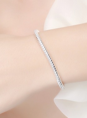 钻石之乡河南商丘欧美热卖时尚个性 铜镀银蛇骨手链 厂家供a2736