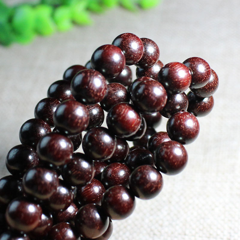 菩提之乡中国海南厂家非洲小叶紫檀手串108颗佛珠手链赞比亚血檀