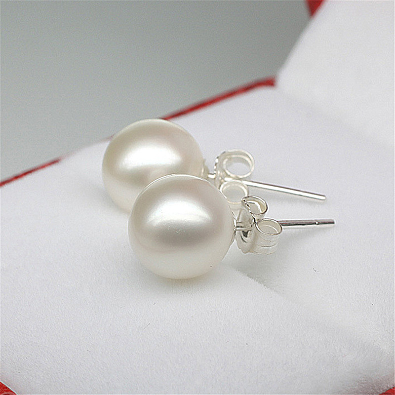 钻石之乡河南柘城河南人工钻石金嘉华 铜镀银耳环 珍珠韩国版南洋