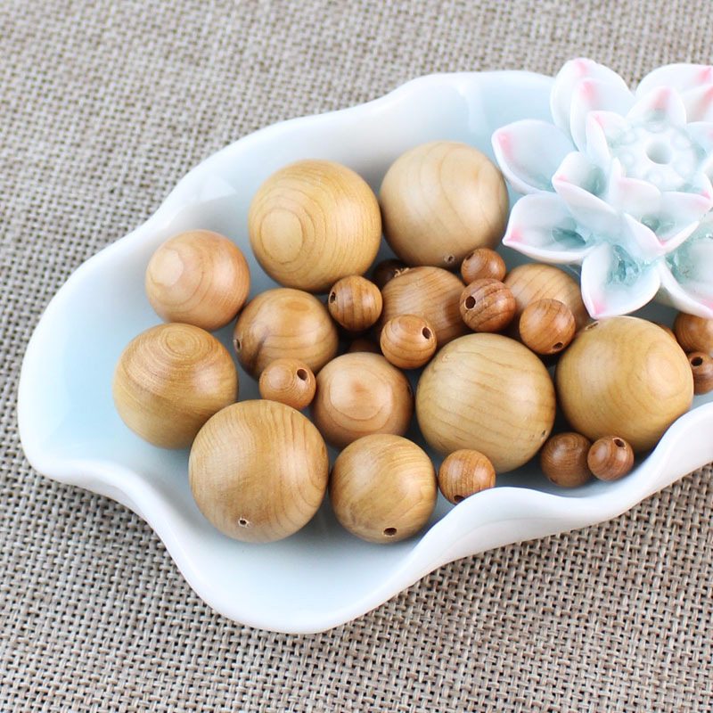 菩提之乡中国海南厂家红杉木散珠子6/8mm木珠圆珠diy佛珠念珠饰品