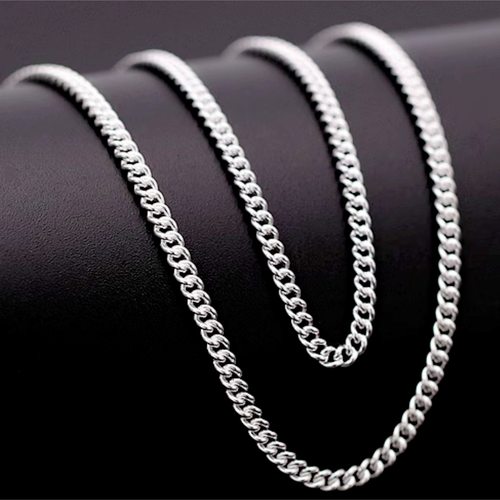 钻石之乡河南商丘嘻哈古巴侧身单圈项链潮流马鞭项链单扣链a2656