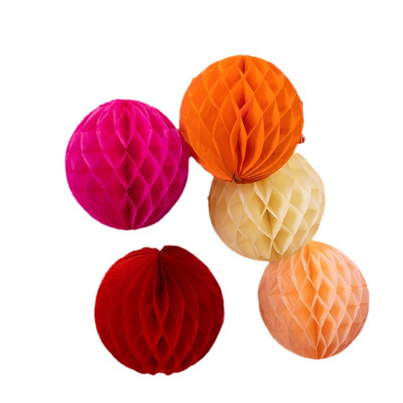 宫灯之乡藁城屯头蜂窝灯笼纸拉花灯笼订婚氛围装饰婚庆立柱背景新