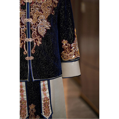 男士秀禾服2025新款新郎高档结婚礼服唐装敬酒服接亲中式婚a4517