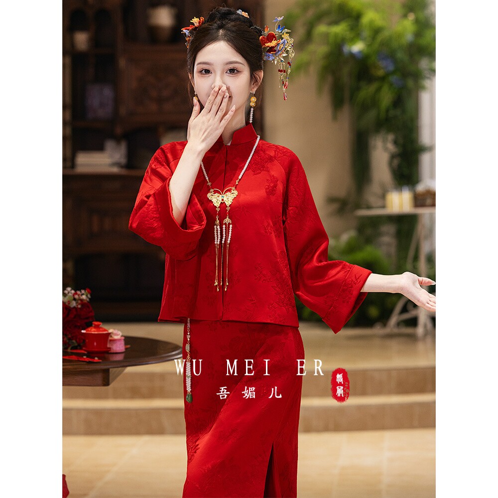 新中式订婚礼服2026新款小个子结婚敬酒服设计感回门宴两件a4837